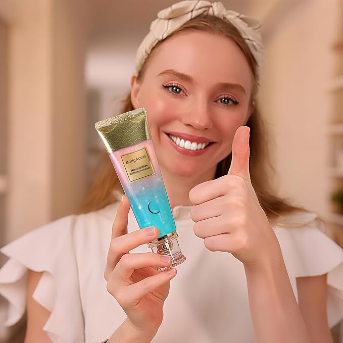 BodyAccel Dentifricio Sbiancante alla Niacinamide – Sbiancamento Naturale & Alito Fresco (Confezione da 2)