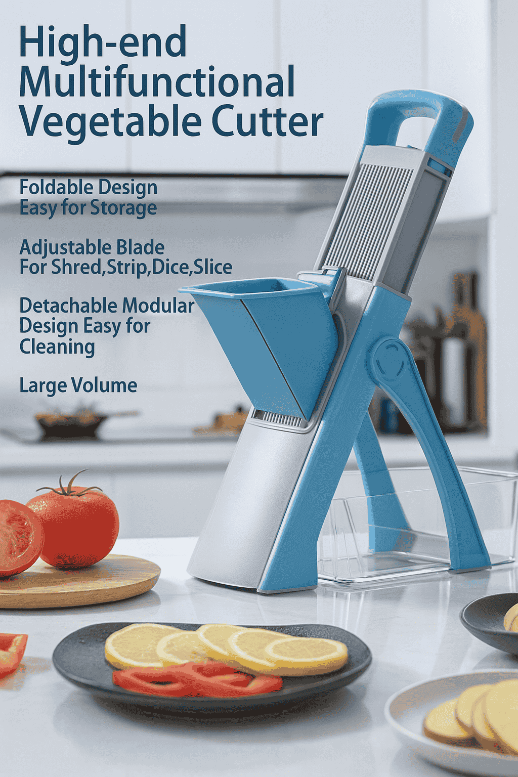 Multi-Function Food Processor – Vegetable Cutter & Slicer Machine