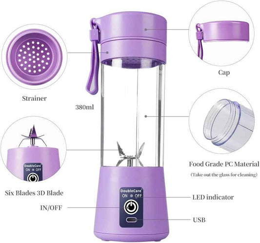 Portable Personal Blender 21oz – USB Rechargeable Smoothie & Shake Maker